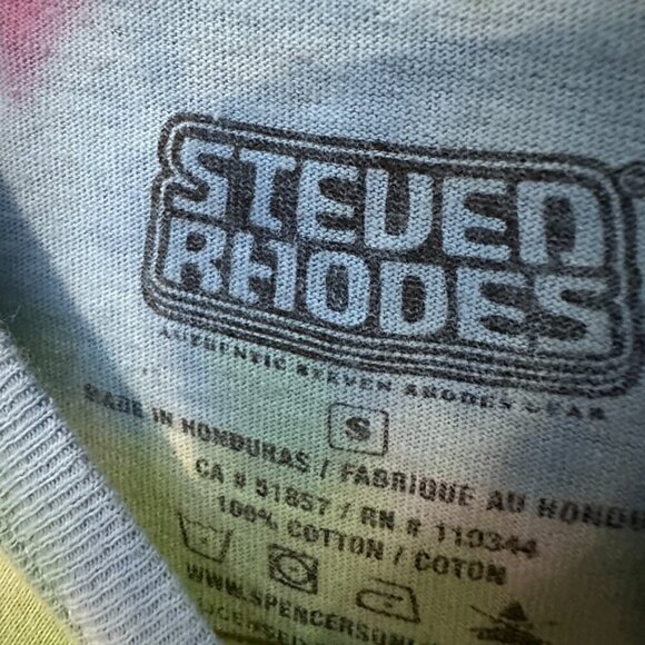 Voodoo Doll Size Small Tie Dye Tank Black Tee Shirt T-Shirt Steven Rhodes - Picture 3 of 5